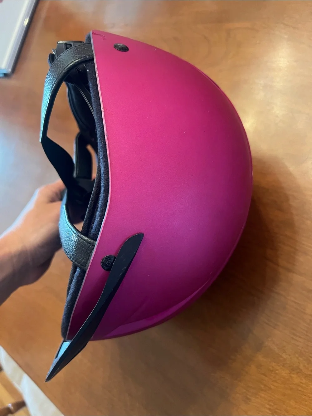Ovation Metallic fuschia Schooler girls riding hat Riding small/medium